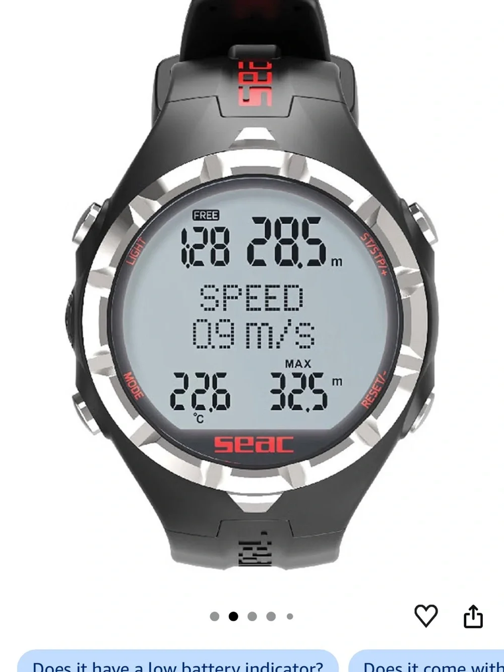 NWT SEAC Apnea Freediving Computer with Log and Real Time Data